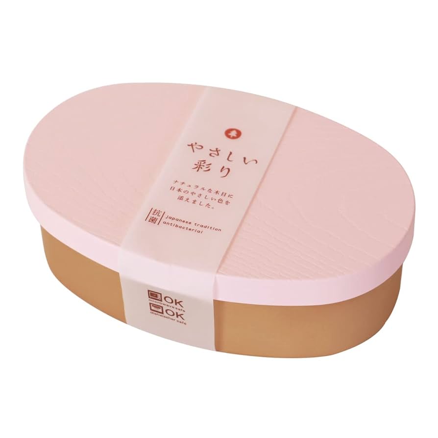 Amazon | みよし漆器本舗 曲げわっぱ風 お弁当箱 やさしい彩り